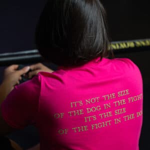 ABC T-shirt It's Not the Size of the Dog in the Fight