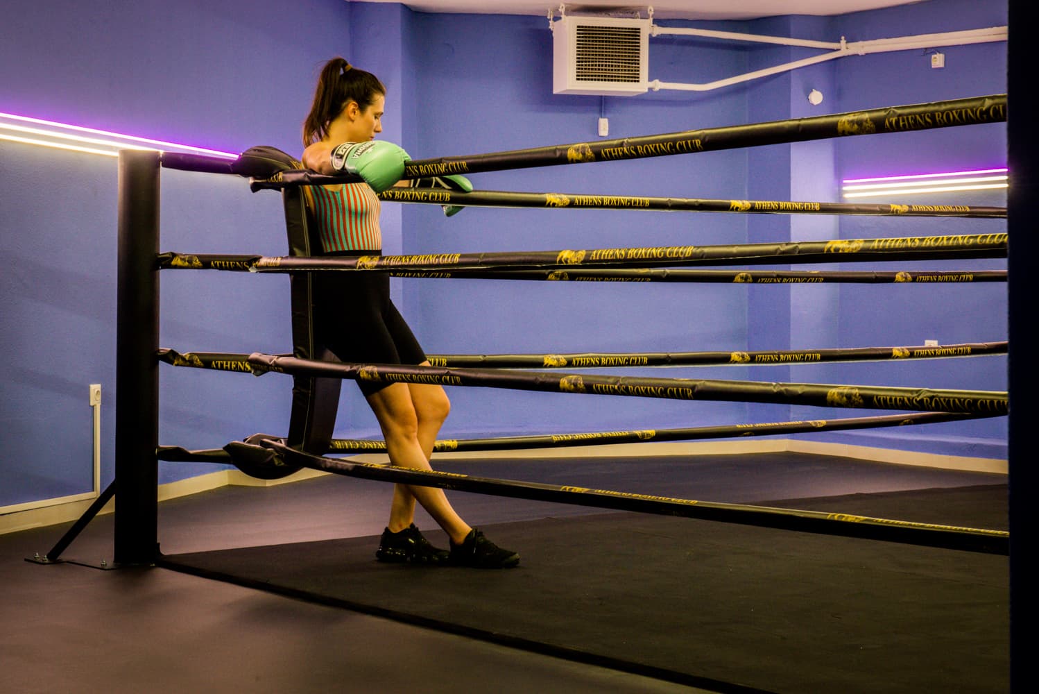 Training at Athens Boxing Club